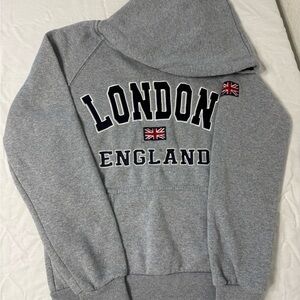 G-Crown Gray London England Hoodie